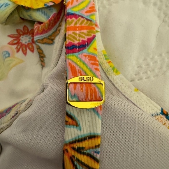 Bleu Rod Beattie 2 piece Swim Bikini Set Size 4 Floral - Picture 11 of 15